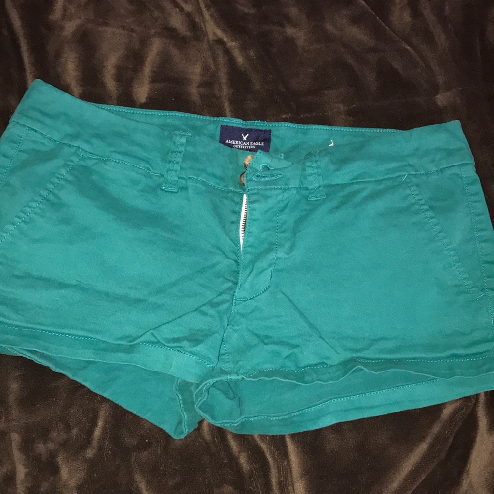 American Eagle teal shorts